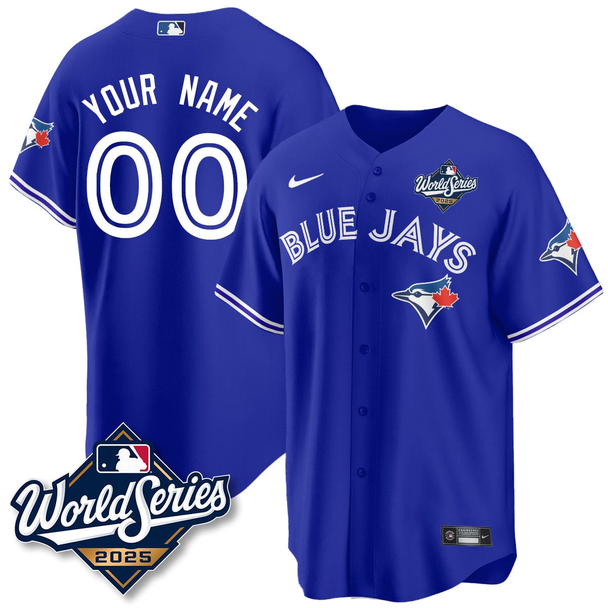 Toronto Blue Jays 2025 World Series Custom Jersey - All Stitched - Image 3