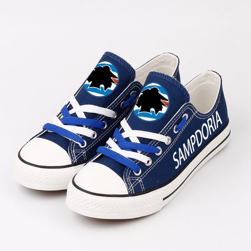 Alternative view of Sampdoria Low Top Canvas Sport Sneakers Shoes For Men Women Fans