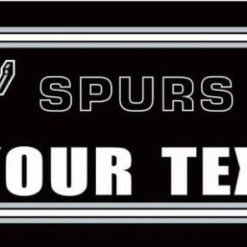 San Antonio Spurs Your Text Flag 3X5Ft Polyester Banner USA Digital Print
