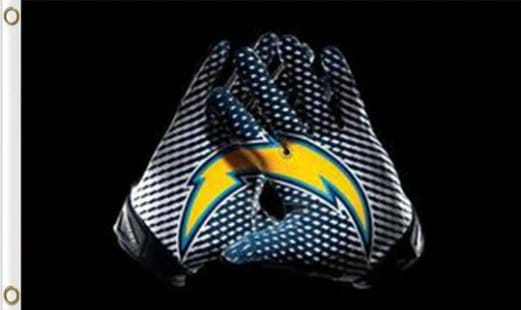 San Diego Chargers Gloves Flag 3X5 Ft Polyester Banner USA 90x150cm