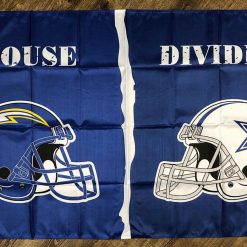 San Diego Chargers vs Dallas Cowboys House Divided Flag 3x5 ft Banner New