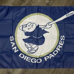 San Diego Padres Flag 3x5 ft Blue Sports Baseball Banner Man-Cave Garage New