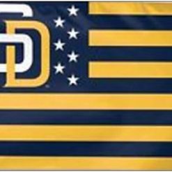 San Diego Padres Stars & Stripes Nation Flag 3X5Ft Banner USA Polyester with Brass Grommets