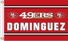 San Francisco 49ers DOMINGUEZ Flag 3X5 Ft Polyester Banner USA 90x150cm