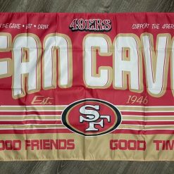 San Francisco 49ers Fan Cave Flag 3x5 ft Sports Banner Man-Cave Garage