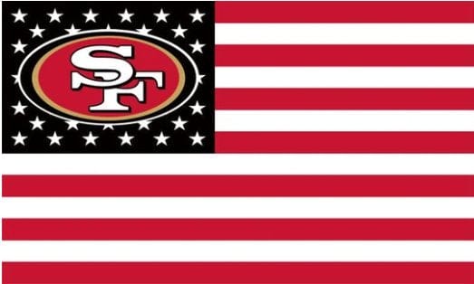 San Francisco 49ers Star and Stripe US Flag 3X5 Ft Polyester Banner USA 90x150cm