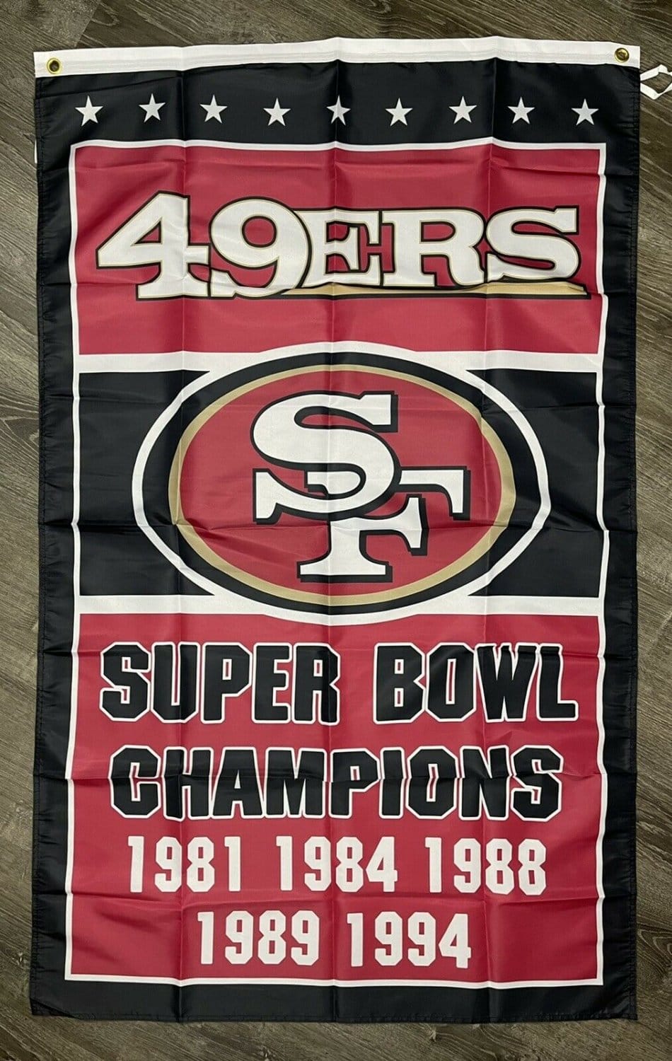 San Francisco 49ers Super Bowl Championship 3x5 Banner Man-Cave