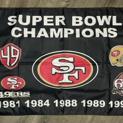 San Francisco 49ers Super Bowl Championship Flag 3x5  Banner Man-Cave New