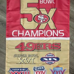 San Francisco 49ers Super Bowl Championship Flag 3x5 ft Banner Man-Cave New