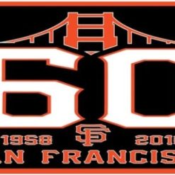 San Francisco Giants 60th Anniversary Flag 3X5Ft Banner USA Polyester with Brass Grommets