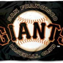 San Francisco Giants Baseball Club Black Flag 3X5Ft Banner USA Polyester with Brass Grommets