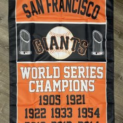 San Francisco Giants World Series Championship Flag 3x5 ft Banner Man-Cave Bar Vertical