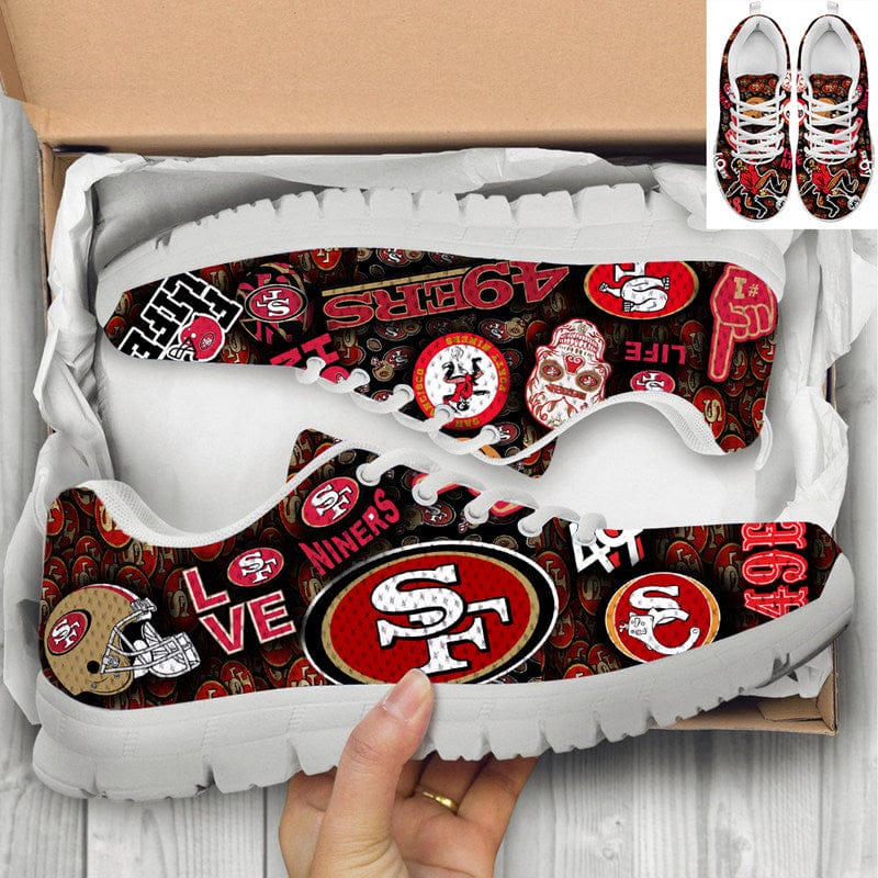 Alternative view of San Francisco 49ers Goniners NLF Sneaker Shoes For Men Women Fans
