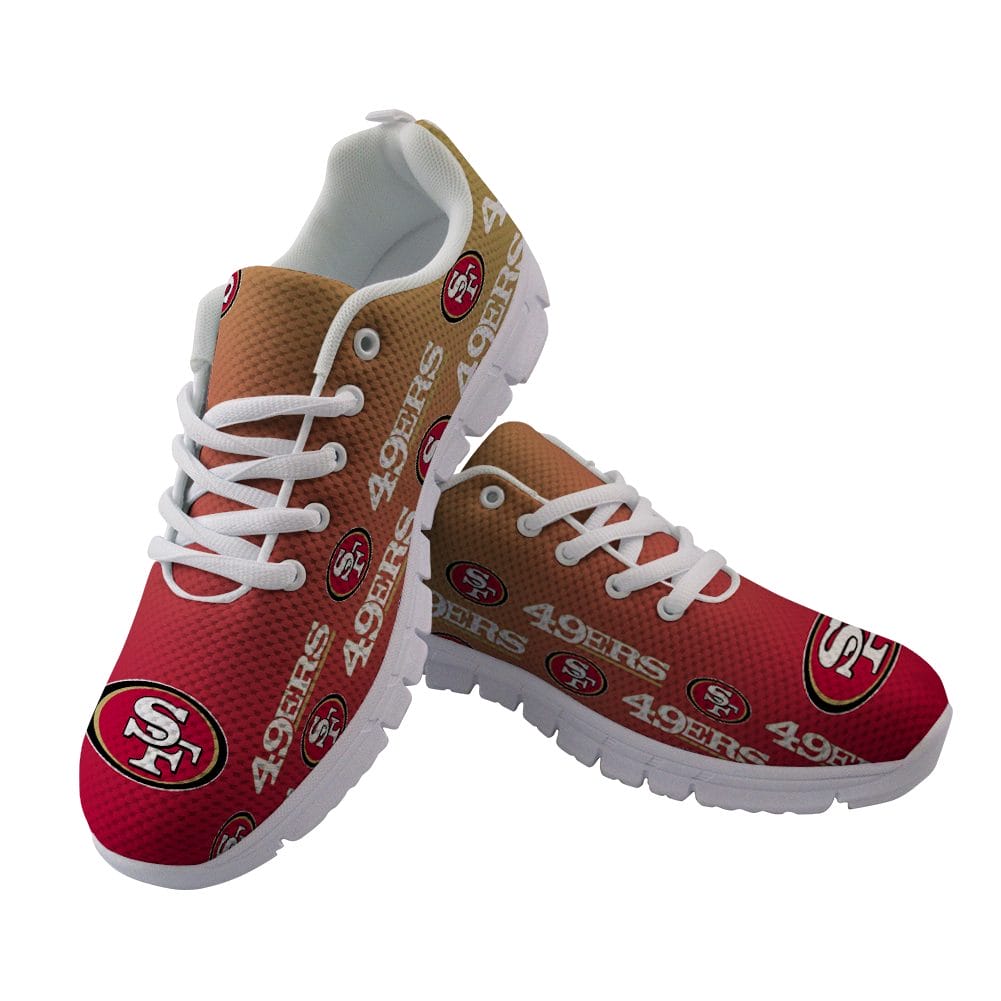 San Francisco 49ers Goniners NLF Sneaker Shoes For Men Women Fans - Image 3