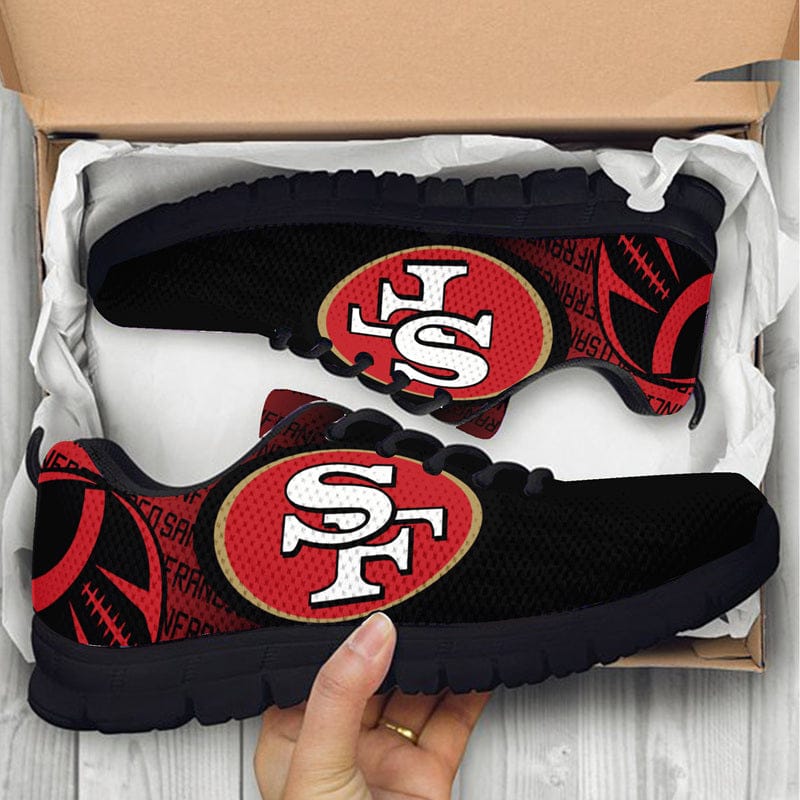San Francisco 49ers Icon NLF Sneaker Shoes For Men Women Fans - Image 3