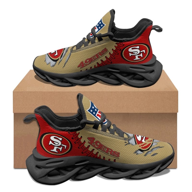 Alternative view of San Francisco 49ers V1 WK9 Sneaker Shoes For Men Women Fans
