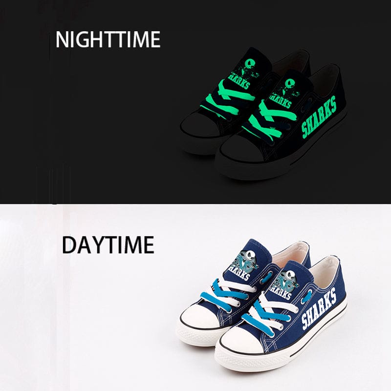 Alternative view of San Jose Sharks Low Top Canvas Sport Sneakers Shoes For Men Women Fans