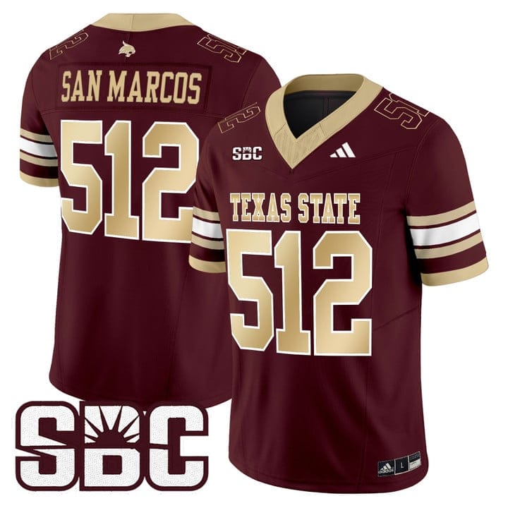 San Marcos Jersey #512 Texas State Bobcats 2025 Limited Stitched - Image 5