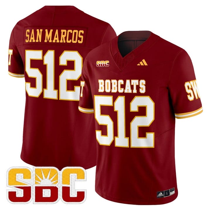 San Marcos Jersey #512 Texas State Bobcats 2025 Limited Stitched - Image 4