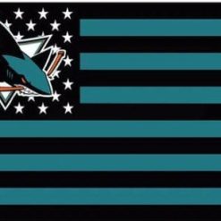 San jose Sharks Star and Stripes Flag 3X5Ft Polyester Digital Print Banner USA