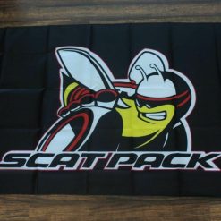Scatpack Mopar Flag Banner Flag Dodge Chrysler Auto Parts Racing Bee Pack Scat 3x5ft