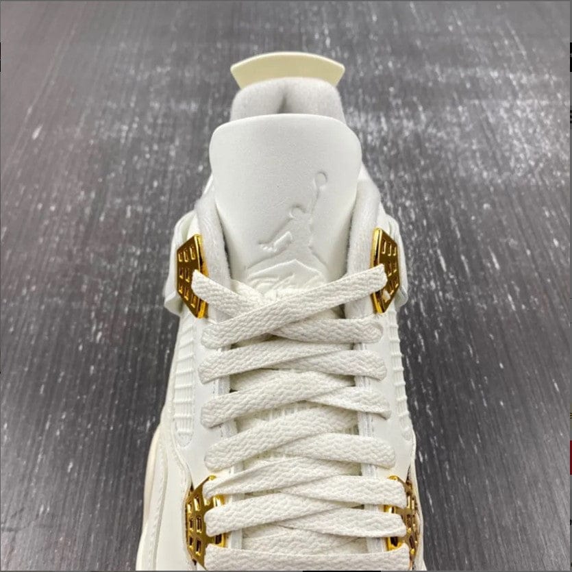 Air Jordan 4 Sail Metallic Gold Shoes Sneakers - Image 6