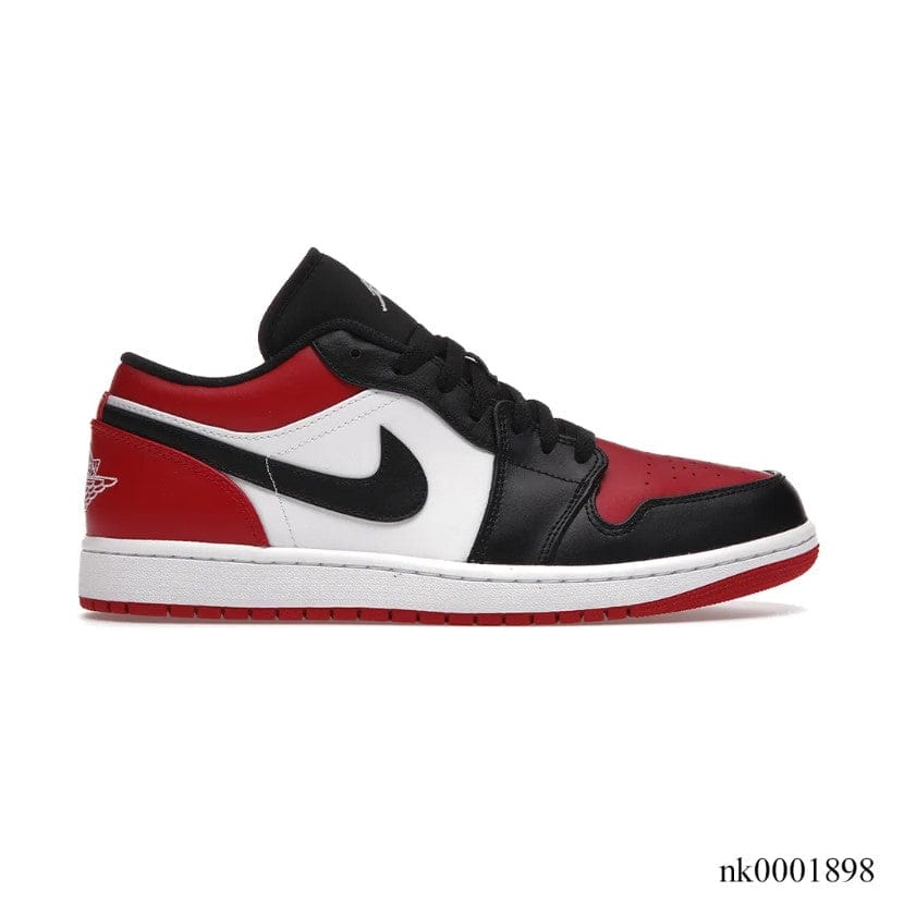 Air Jordan 1 Low Bred Toe Shoes Sneakers