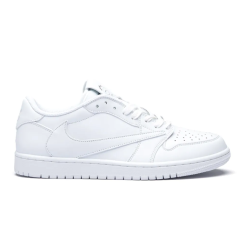 Travis Scott x AJ 1 Low White Party Shoes Sneakers