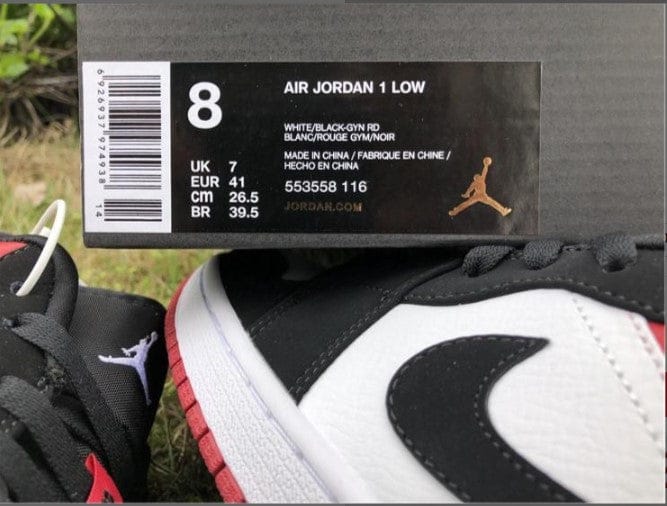 Air Jordan 1 Low Black Toe Shoes Sneakers - Image 5