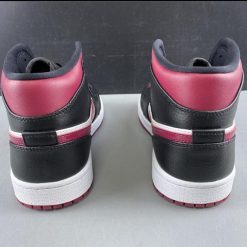 Alternative view of Air Jordan 1 Mid Bred Toe Shoes Sneakers