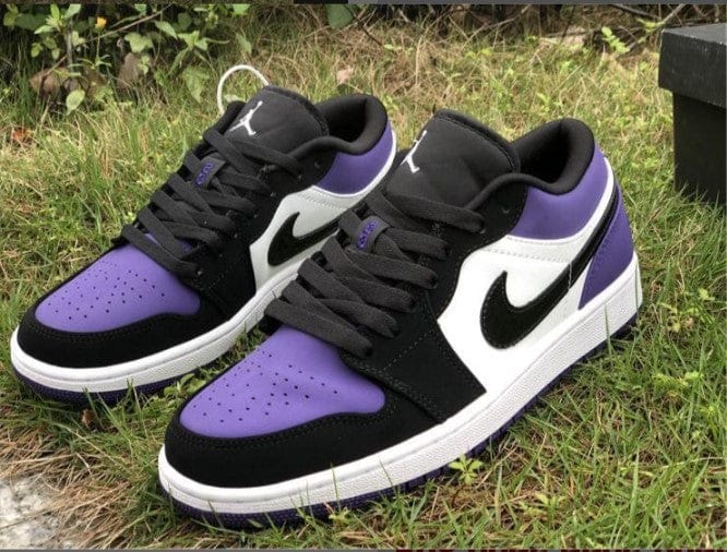 Air Jordan 1 Low Court Purple (GS) Shoes Sneakers - Image 12