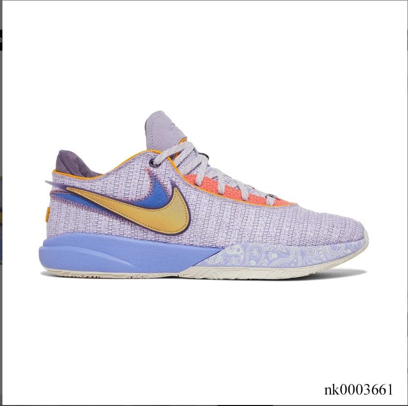 Alternative view of LeBron 20 EP Purple And Gold Shoes Sneakers
