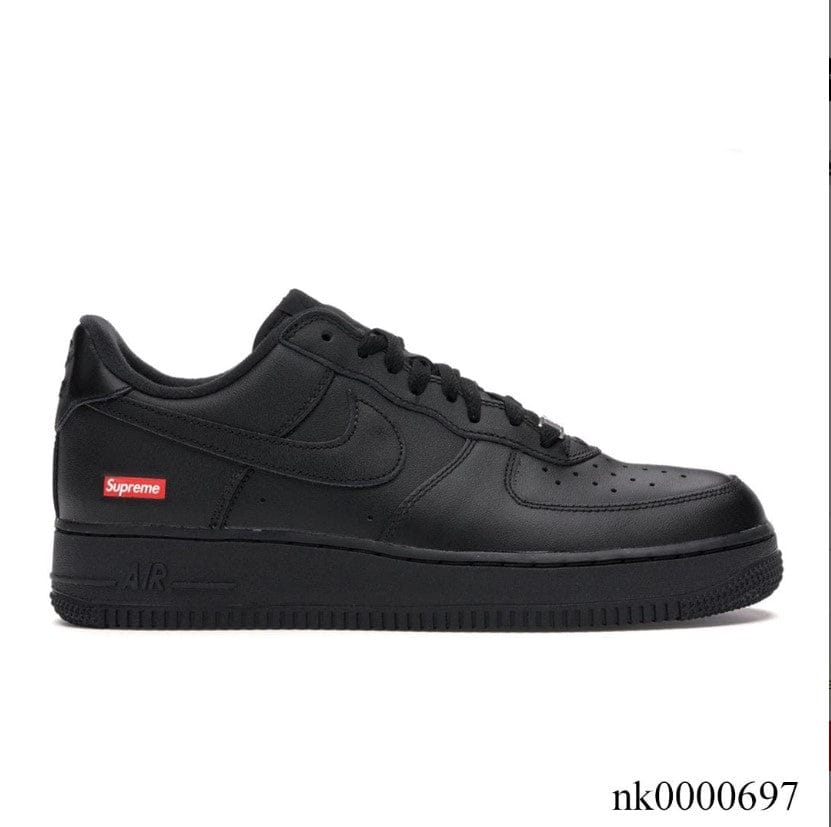 Alternative view of Air Force 1 Low Supreme Black Shoes Sneakers