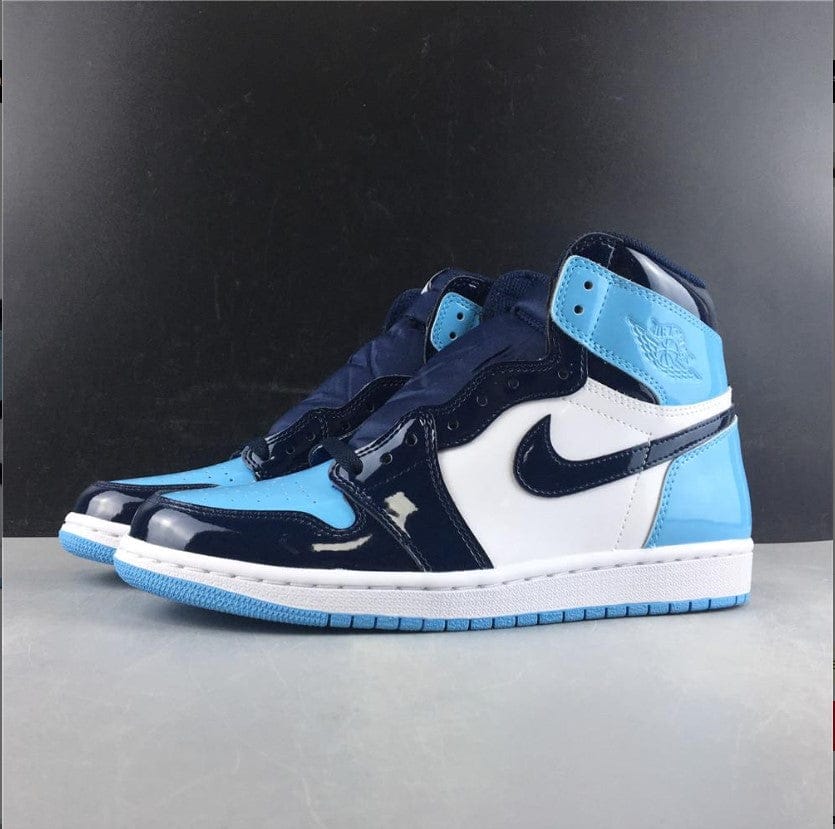 Air Jordan 1 Retro High UNC Patent (W) Shoes Sneakers - Image 7