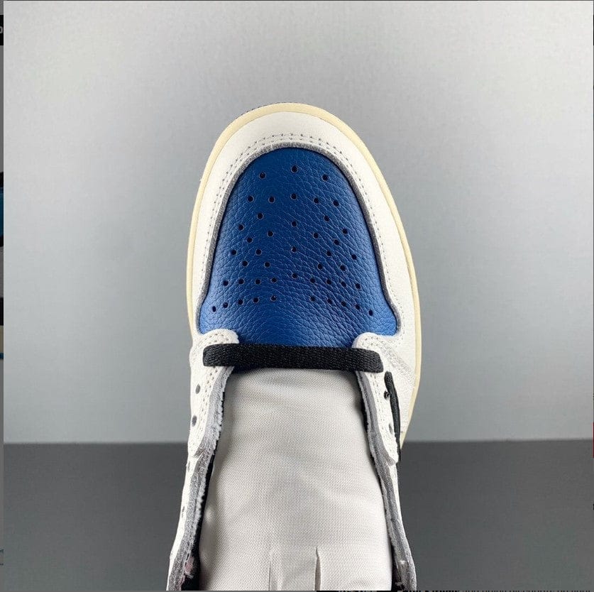Travis Scott x Fragment x AJ 1 High “Military Blue” Shoes Sneakers - Image 8