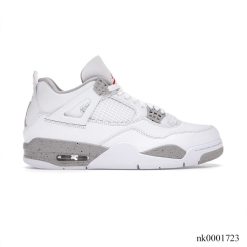 Alternative view of Air Jordan 4 Retro White Oreo (2021) Shoes Sneakers (Big Size Available)