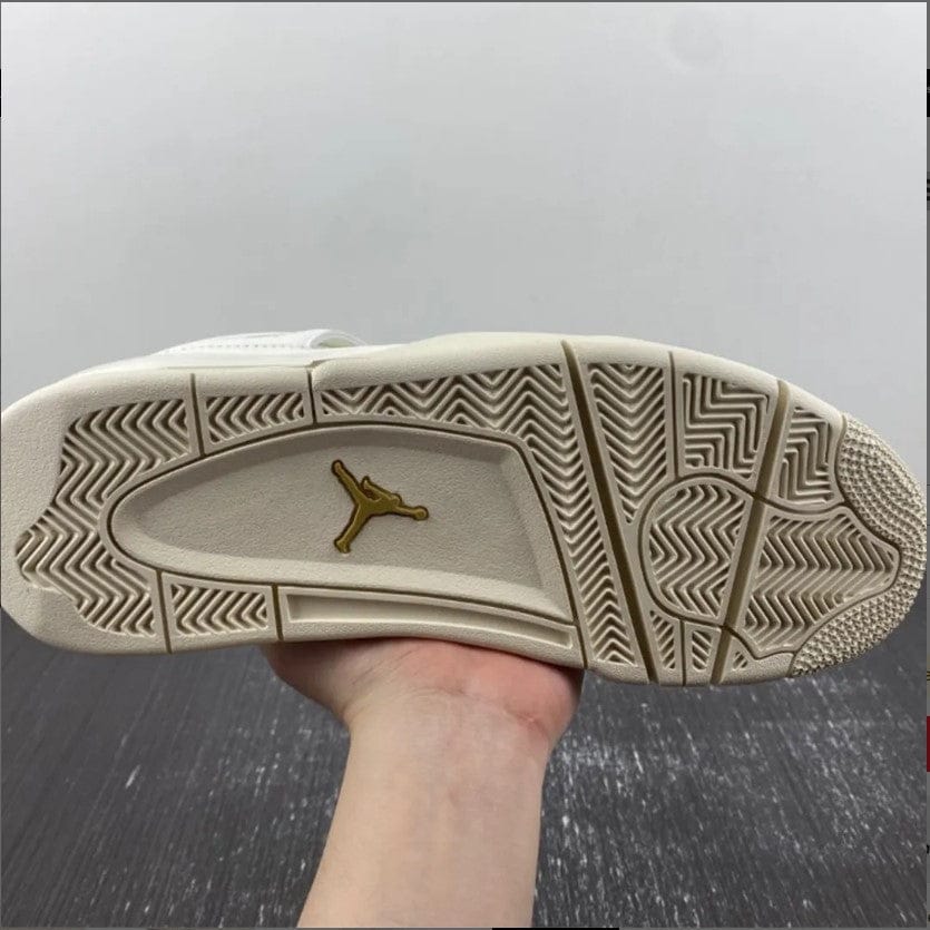 Air Jordan 4 Sail Metallic Gold Shoes Sneakers - Image 8
