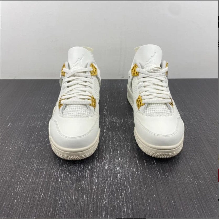 Air Jordan 4 Sail Metallic Gold Shoes Sneakers - Image 9
