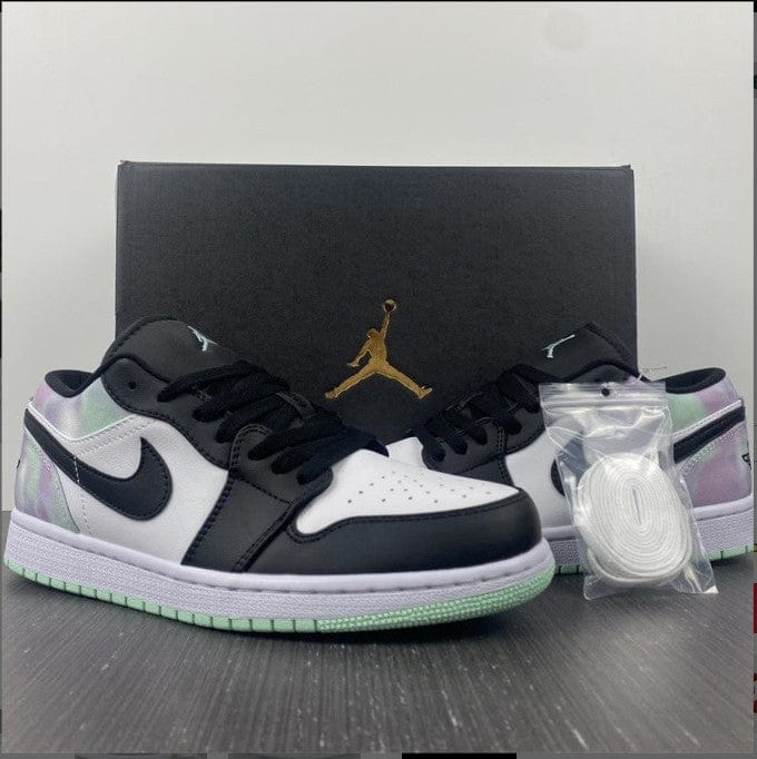 Alternative view of Air Jordan 1 Low Tie-Dye Shoes Sneakers