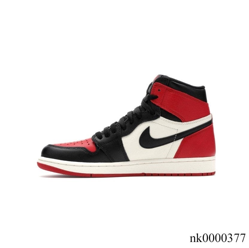 Alternative view of Air Jordan1 Retro High Bred Toe Shoes Sneakers