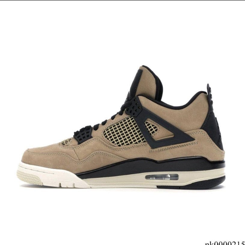 Alternative view of Air Jordan 4 Retro Fossil Shoes Sneakers