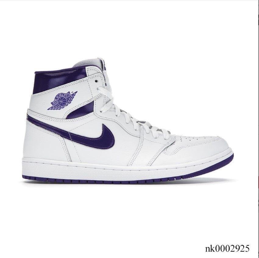 Alternative view of Air Jordan 1 Retro High Court Purple Shoes Sneakers