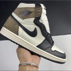 Alternative view of Air Jordan 1 Retro High Dark Mocha Shoes Sneakers