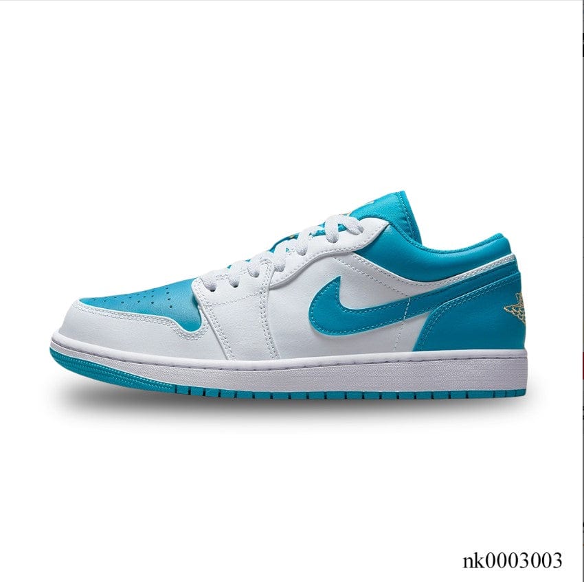Alternative view of Air Jordan 1 Low Aquatone Shoes Sneakers