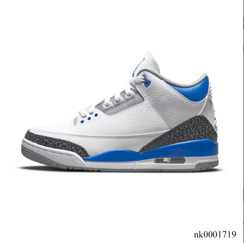 Alternative view of Air Jordan 3 Retro Racer Blue Shoes Sneakers