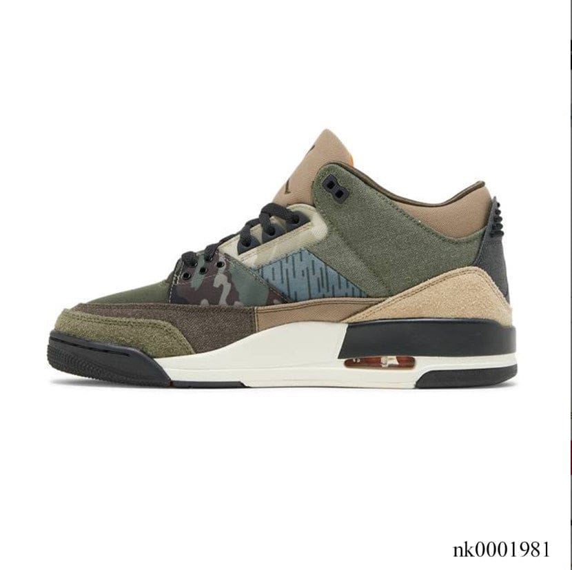 Alternative view of Air Jordan 3 Retro Patchwork Camo Shoes Sneakers