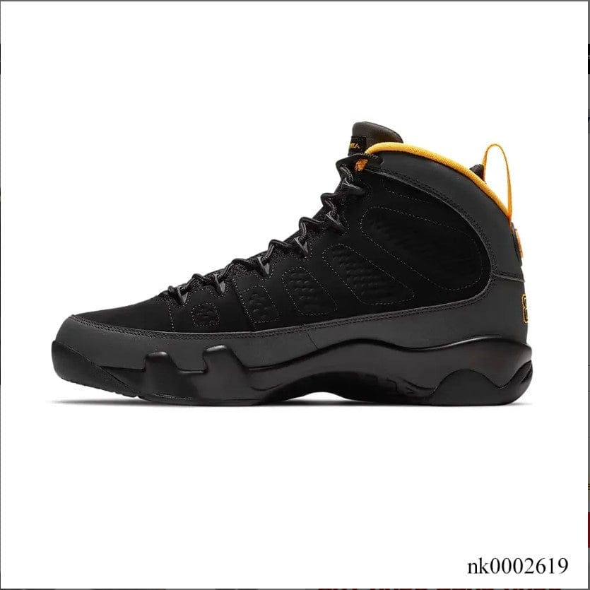Alternative view of Air Jordan 9 Dark Charcoal University Gold Shoes Sneakers