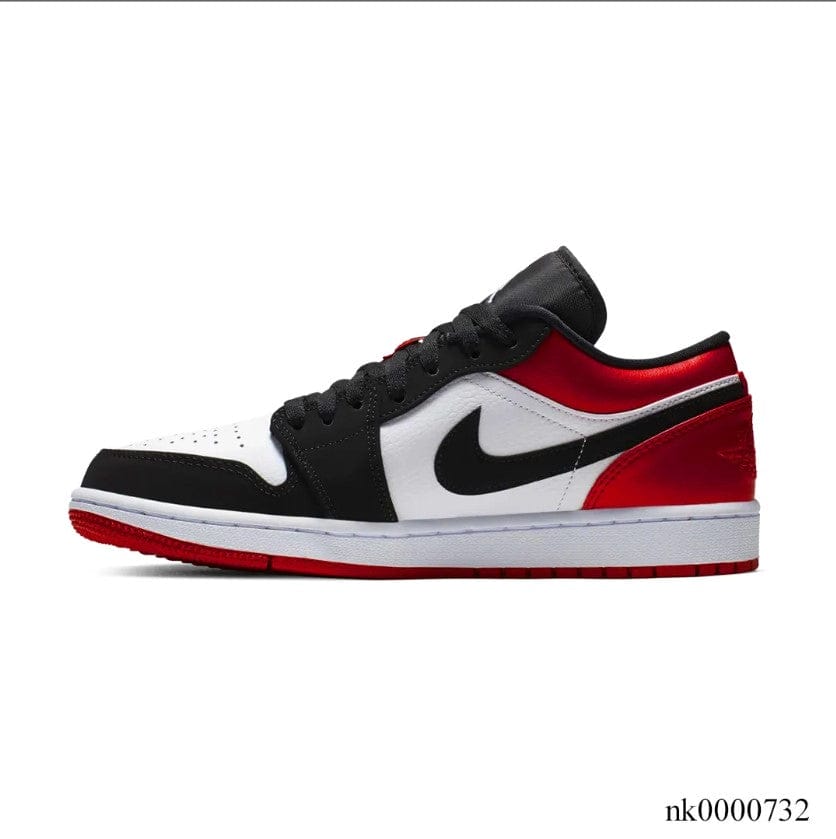 Alternative view of Air Jordan 1 Low Black Toe Shoes Sneakers