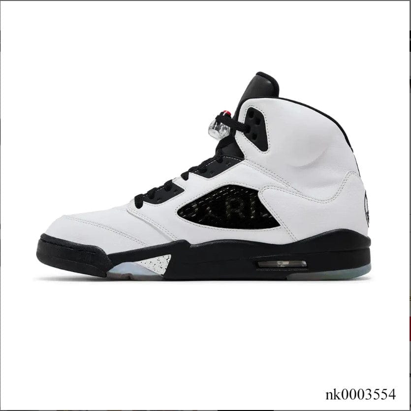 Alternative view of Air Jordan 5 Paris Saint Germain F&F White Shoes Sneakers