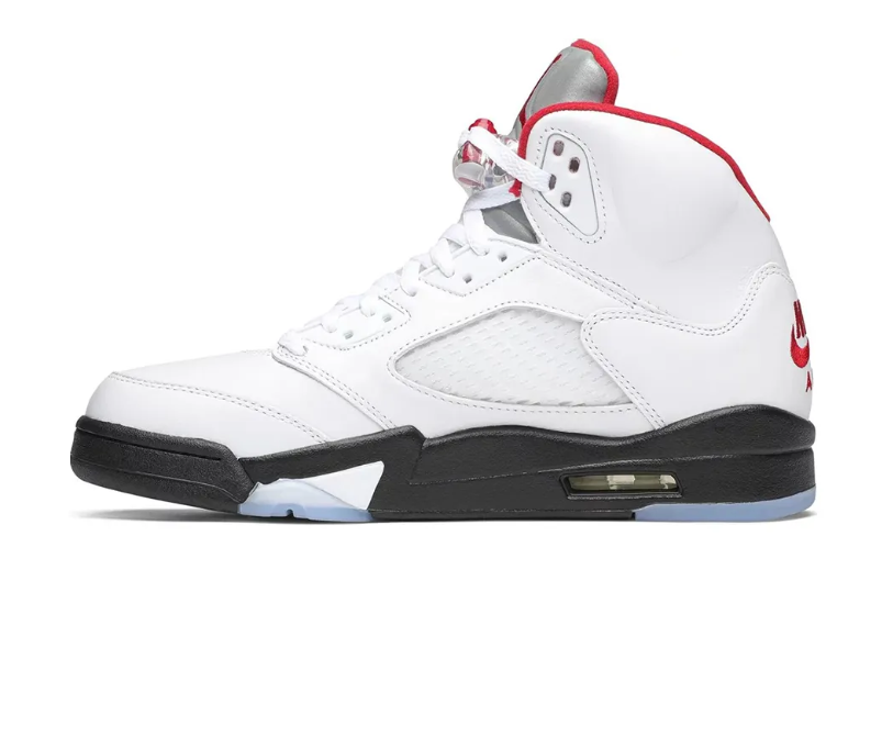 AJ 5 Fire Red Silver Tongue (2020) Shoes Sneakers - Image 4